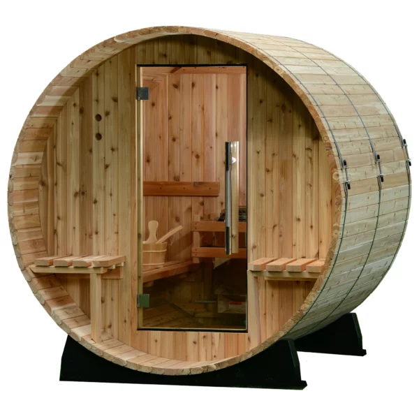 Audra 2-4 Person Canopy Barrel Sauna - Image 2