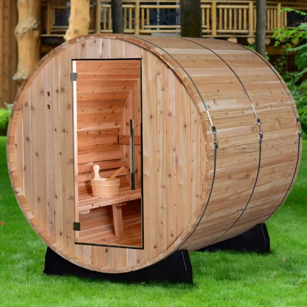 Pinnacle 4 Person Barrel Sauna - Image 3