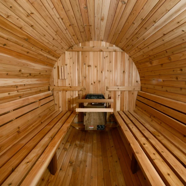 Pinnacle 4 Person Barrel Sauna - Image 4