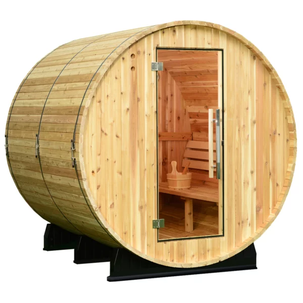 Seneca 6 Person Barrel Sauna - Arcadian