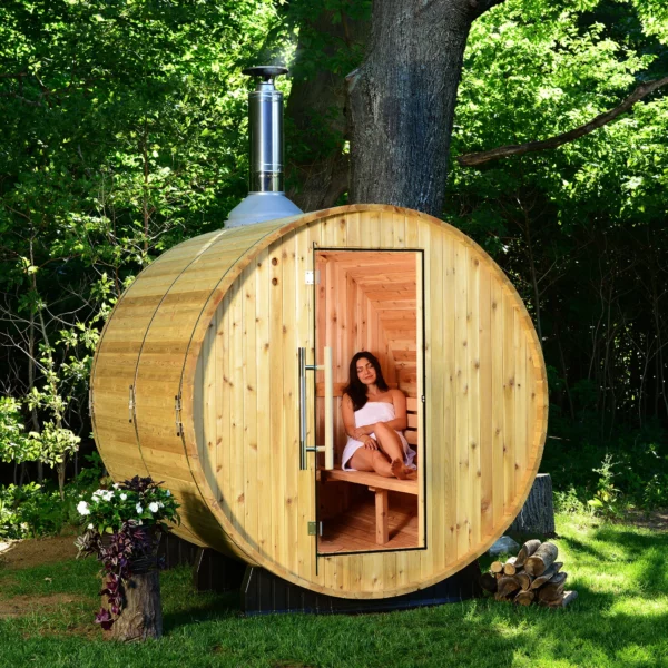 Seneca 6 Person Barrel Sauna - Arcadian - Image 6