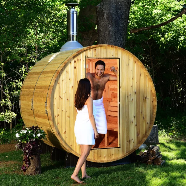 Seneca 6 Person Barrel Sauna - Arcadian - Image 7